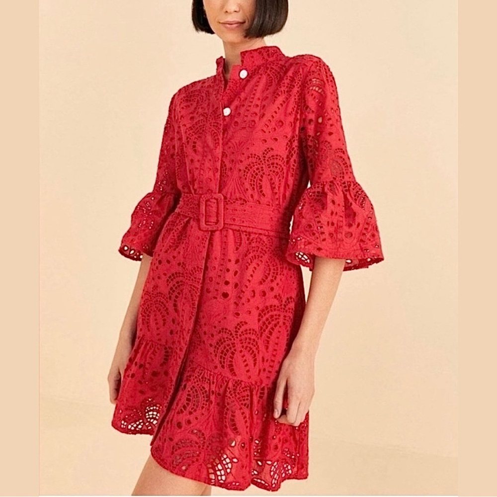 FARM Rio Red Mini Dress - Picture 12 of 14